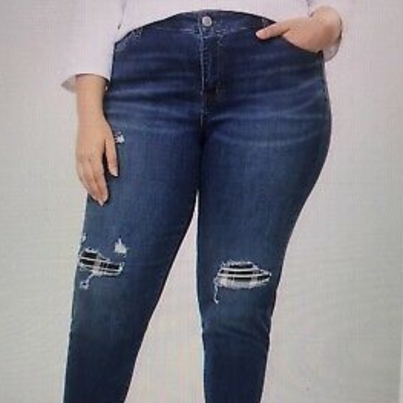 Lane Bryant Destructed Boyfriend Jean Size 20 - Picture 1 of 4